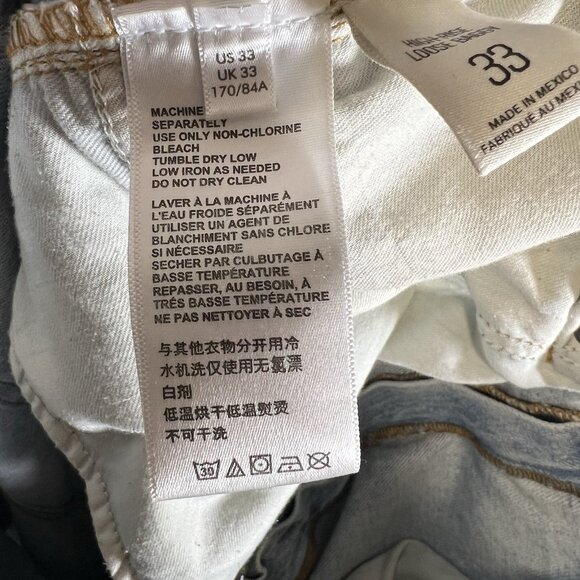 BDG Urban Outfitters Jeans Womens‎ Size 33 Blue Denim High Rise Baggy Light Wash - Picture 9 of 9